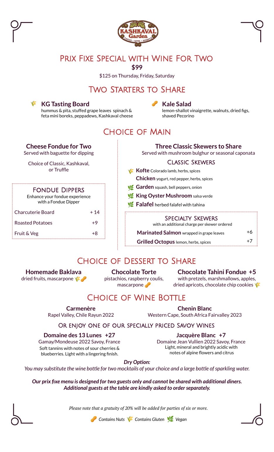 Dinner Menu - Page 3